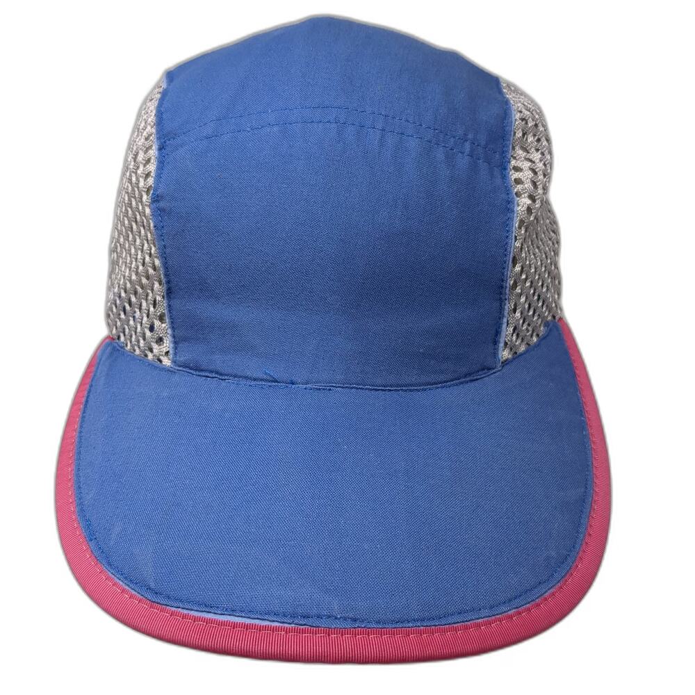 Patagonia Blue OS Mesh 5 Panel Adjustable Strapback hat Vintage USA Colorful